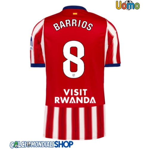 Maglie da calcio Atletico Madrid Pablo Barrios #8 Prima Maglia 2026-27 Manica Corta